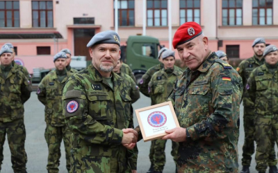 Zástupci Velitelství logistiky německé armády navštívili rakovnickou posádku. 