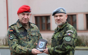 Zástupci Velitelství logistiky německé armády navštívili rakovnickou posádku. 